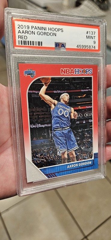 Aaron Gordon 2019 Panini Hoops RED #56/75 PSA 9