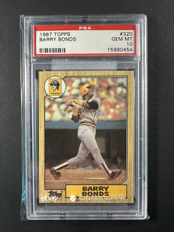 1987 Topps Barry Bonds PSA 10