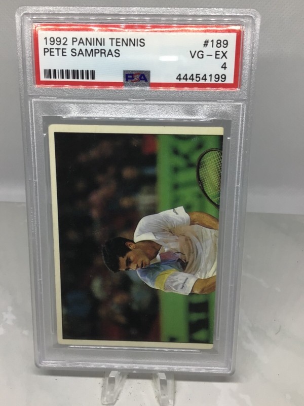 1992 Panini Tennis #189 Pete Sampras PSA 4 (Total Pop in all grades 4)