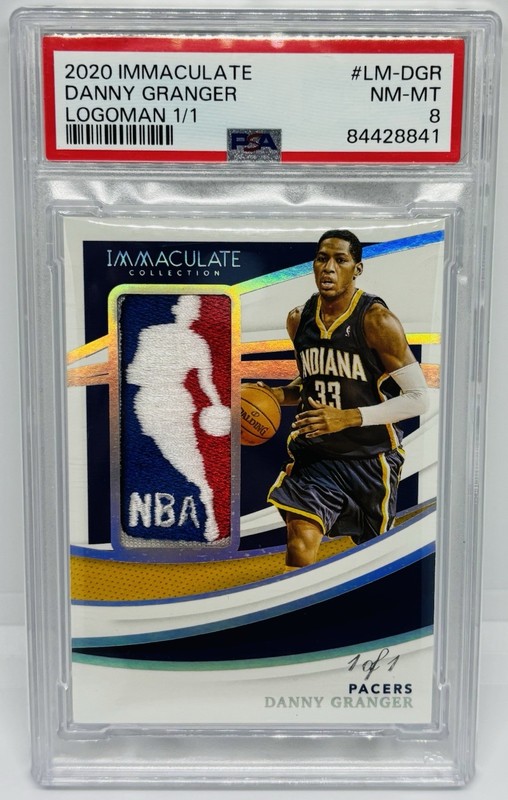 2020 Immaculate Danny Granger LOGOMAN 1/1 Game-Worn Jersey Patch PSA IND Pacers view 2