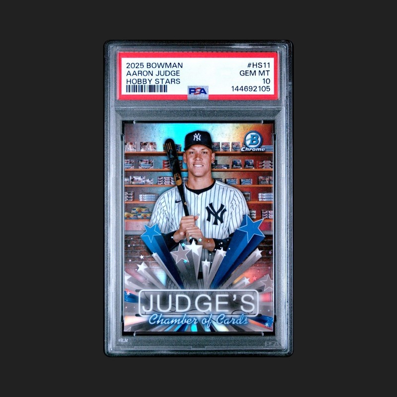 Aaron Judge 2025 Bowman Hobby Stars #HS-11 PSA 10 Yankees MVP