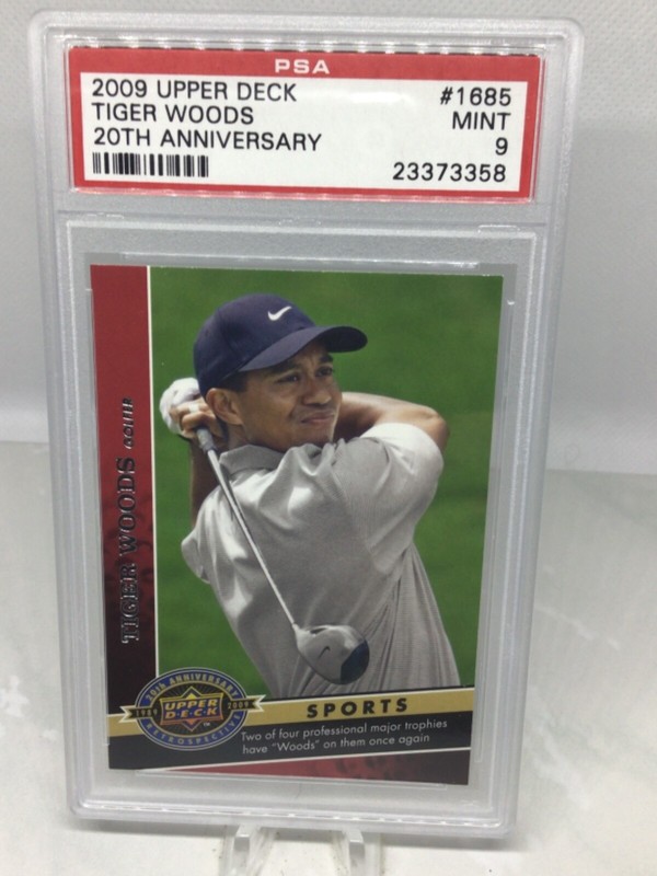 2009 Upper Deck 20th Anniversary #1685 Tiger Woods PSA 9 (3 in all grades)