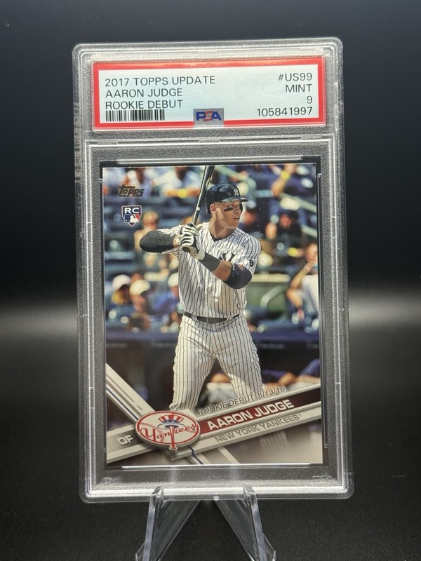 2017 Topps Update Aaron Judge Rookie Card #US99 PSA 9 Rookie Debut Yankees