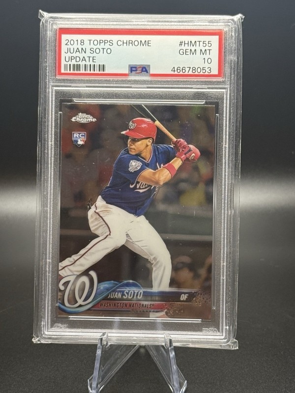 2018 Topps Chrome Update- Juan Soto- HMT55- PSA 10 Gem Mint- Rookie Card- RC