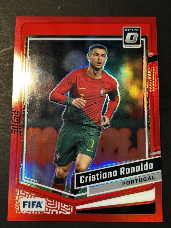 Panini 2023-24 Donruss FIFA Optic Cristiano Ronaldo Red Prizm /299 #44 Portugal