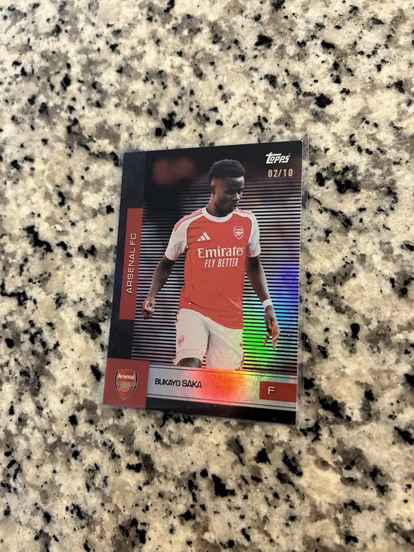 2025/26 Topps Arsenal Team Set Black /10 Bukayo Saka England