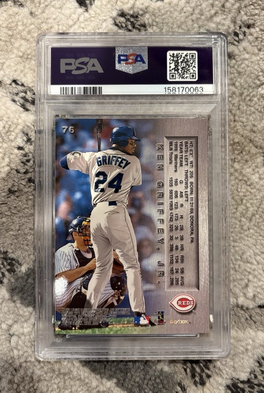 2000 Metal Ken Griffey Jr. #76 PSA 10 GEM MINT LOW POP view 2