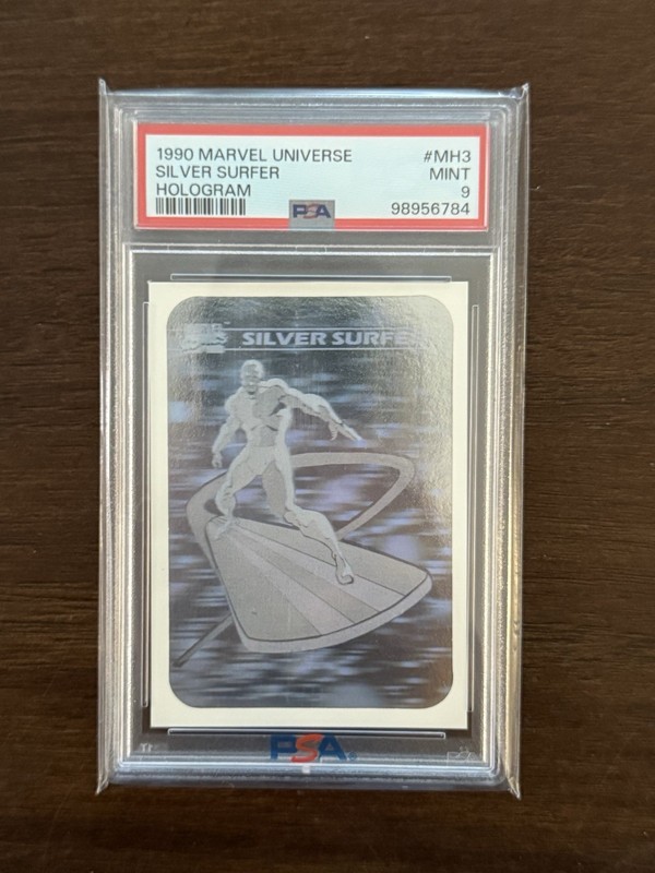 1990 Marvel Universe Silver Surfer Hologram #MH3 PSA 9