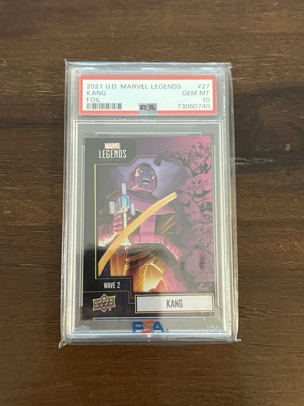 2021 U.D. Marvel Legends Kang Foil #27 PSA 10