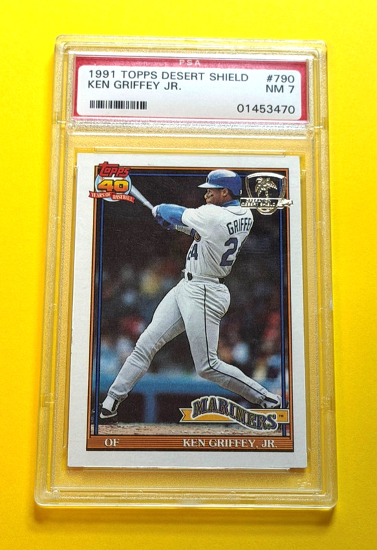 1991 Topps Desert Shield Ken Griffey Jr. #790 PSA 7