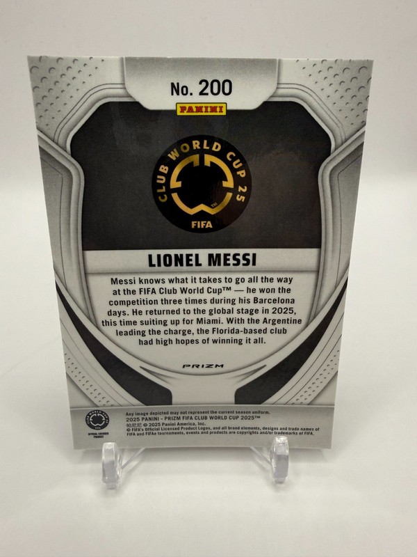 2025 Panini Prizm Fifa Club World Cup - Lionel Messi #200 Pulsar view 2