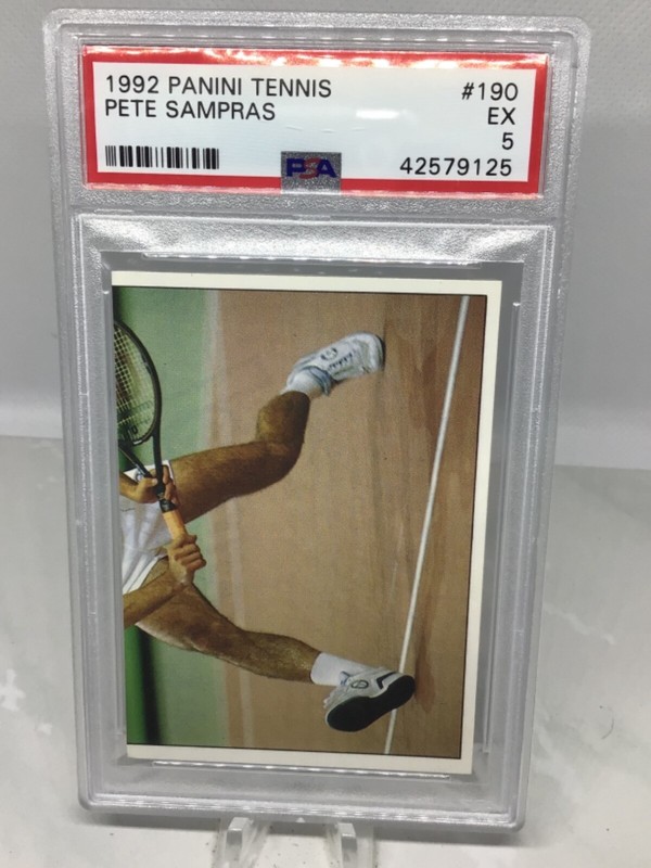 1992 Panini Tennis #190 Pete Sampras PSA 5 (Total Pop in all grades 4)