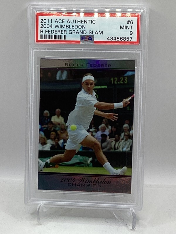 2011 Ace Authentic Roger Federer Grand Slam #6 PSA 9