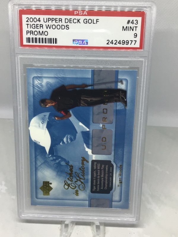 2004 Upper Deck PROMO #43 Tiger Woods PSA 9 (8 in all grades)