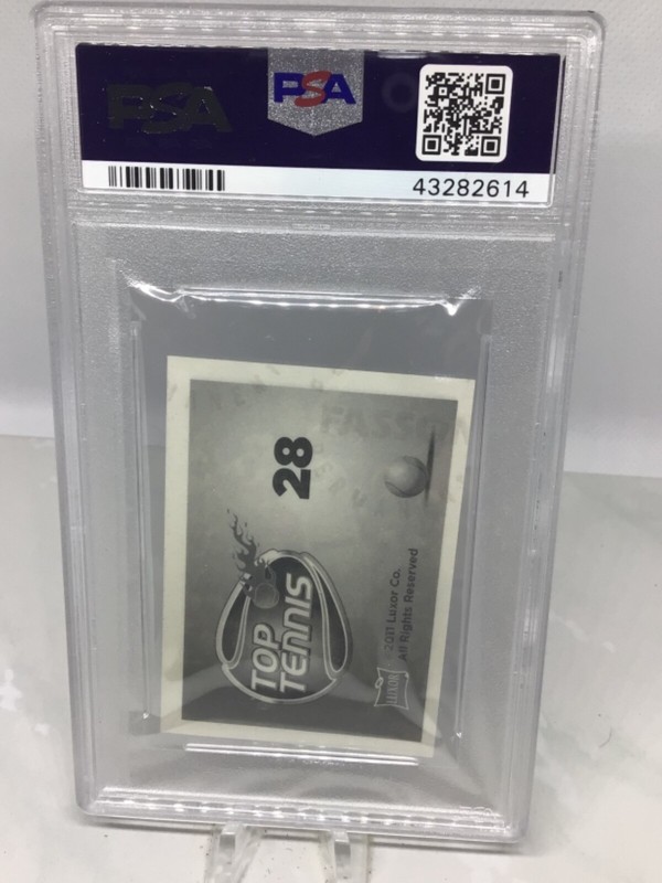 2011 Luxor Tennis #28 Roger Federer PSA 5 (Top Pop) view 2