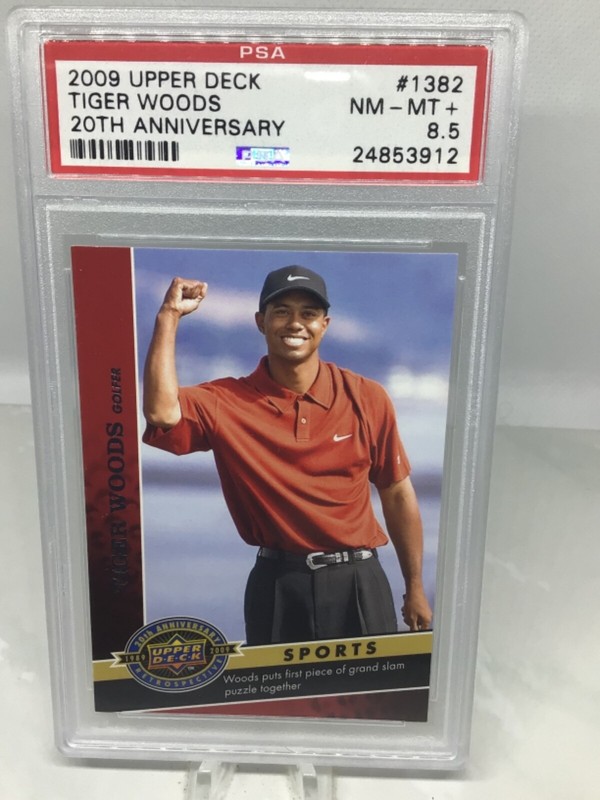 2009 Upper Deck 20th Anniversary #1382 Tiger Woods PSA 8.5 (5 in all grades) view 1