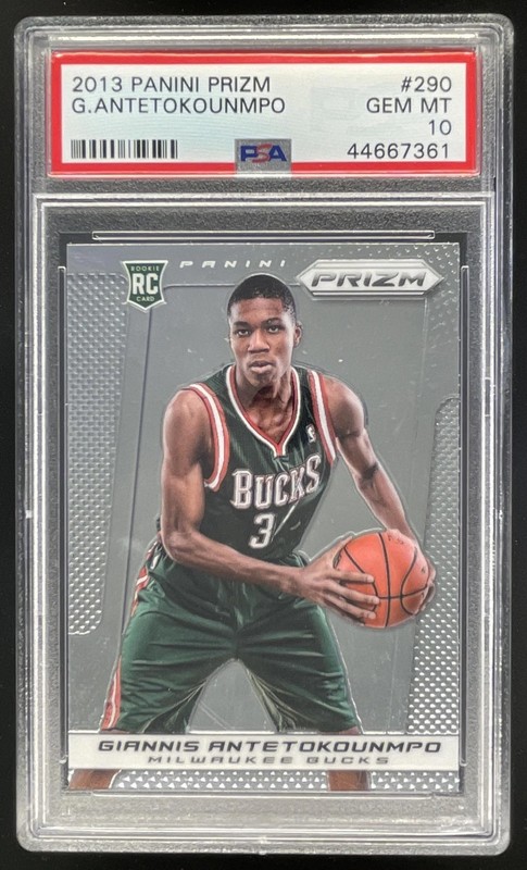 2013-14 Panini Prizm #290 Giannis Antetokounmpo RC PSA 10