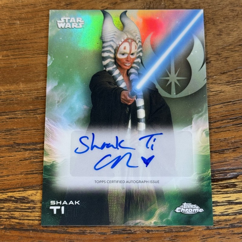Orli Shoshan Shaak Ti 2025 Topps Chrome Star Wars REFRACTOR AUTO Card #A-OS