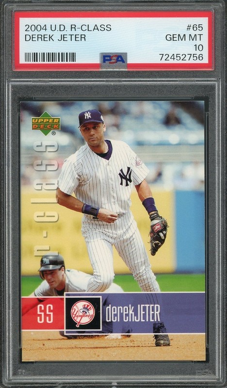 2004 UD R-Class #65 Derek Jeter New York Yankees HOF PSA 10 GEM MINT