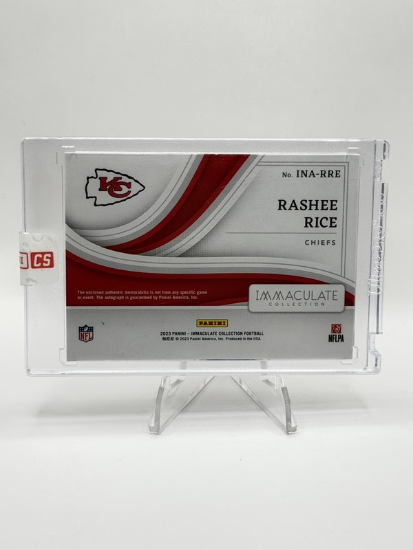 Rashee Rice 2023 Immaculate Rookie Patch Auto RPA # /18 PANINI SEALED view 2