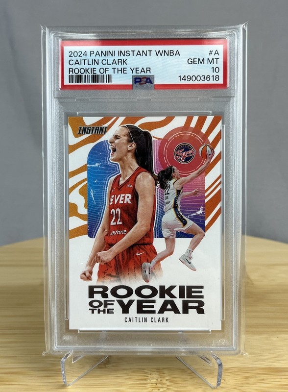 2024 Panini Instant WNBA A Caitlin Clark PSA 10 Rookie of the Year ROTY Fever