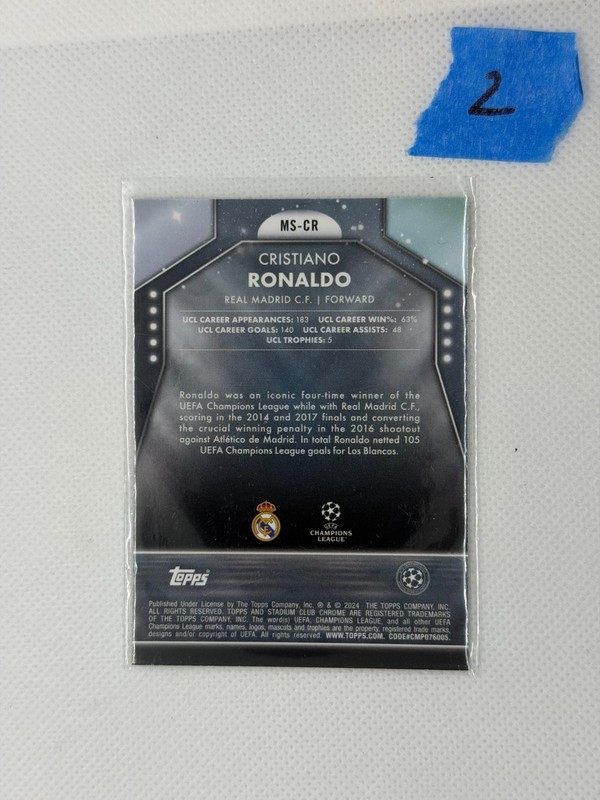2023-24 Topps Stadium Club Chrome Cristiano Ronaldo Main Stage #MS-CR  view 2