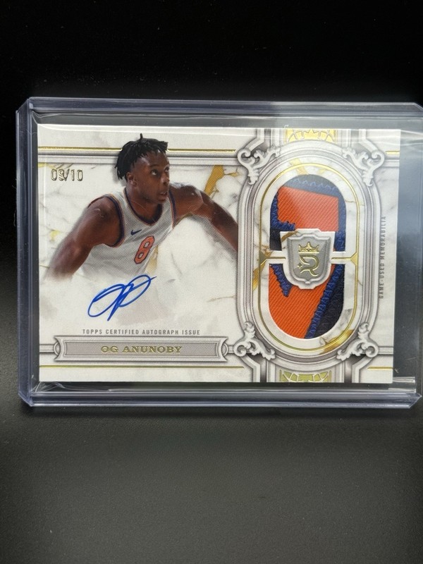 OG Anunoby Game Used Patch Auto /10 - Topps Royalty Regalia Relic Sig NY Knicks