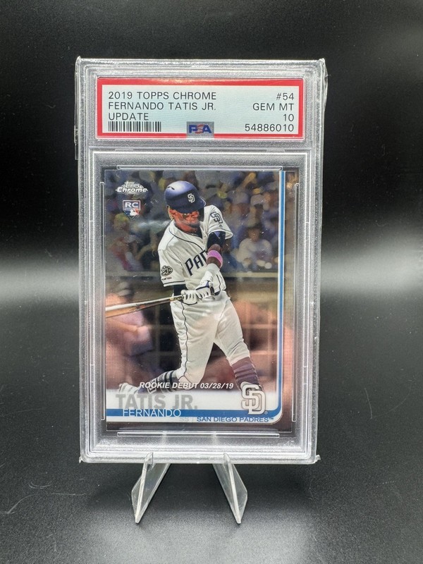 Graded 2019 Topps Chrome Update FERNANDO TATIS JR. #54 Rookie RC Card PSA 10