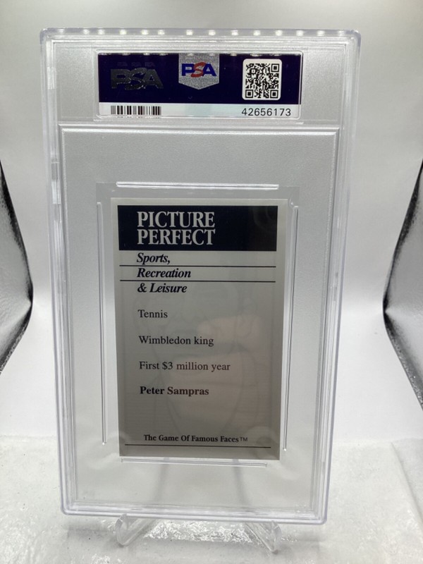 1998 Picture Perfect Famous Faces Pete Sampras PSA 7 (Total Pop 3) view 2