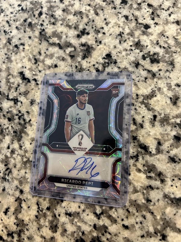 2022 Panini Prizm World Cup Choice Ricardo Pepi Auto Autograph RC USMNT Rookie