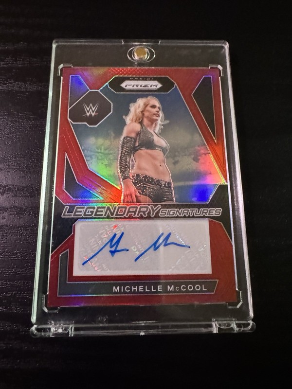 2024 Panini Prizm WWE Michelle McCool Auto Red #/99 Legendary Signatures #LS-MMC