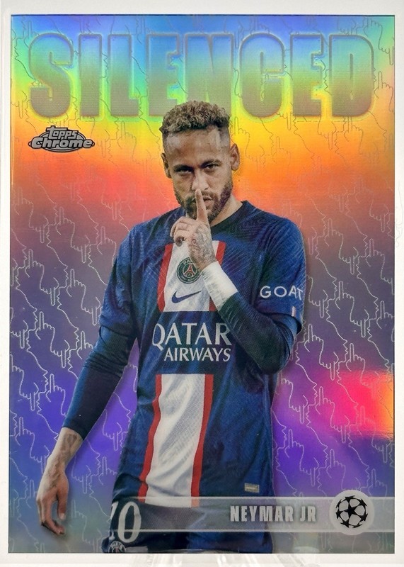 2025-26 Topps Chrome UCC #SHH-1 Neymar Jr. Silenced Refractor