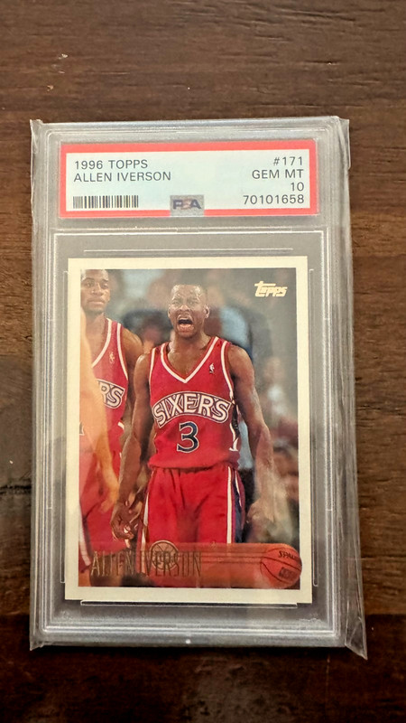 1996 Topps Allen Iverson #171 PSA 10
