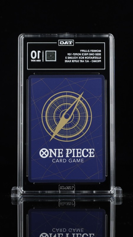 Monkey.D.Luffy OP07-109 Promo TAG 10 Pristine Slab view 2