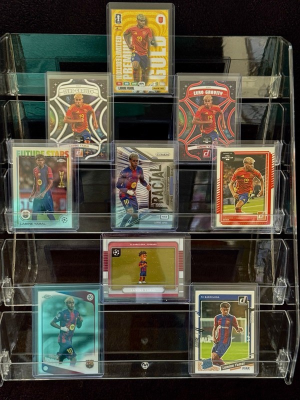 Panini/Donruss/Prizm/Topps Chrome Lamine Yamal RC Insert 9-Card Lot 2024