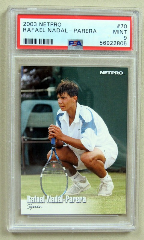 Rafael Nadal Rookie Card PSA 9 2003 NetPro #70 Tennis Card