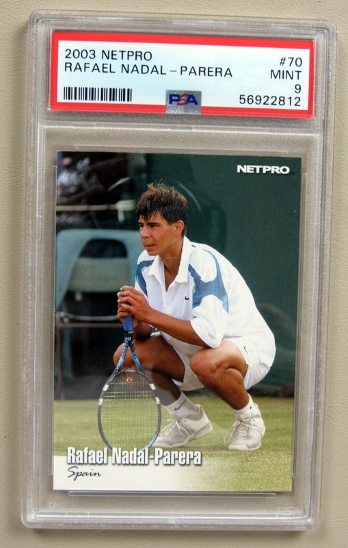 Rafael Nadal Rookie Card PSA 9 2003 NetPro #70 Tennis Card