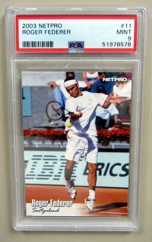 Roger Federer Rookie Card PSA 9 Mint 2003 NetPro #11 Tennis Card Retiring Soon?