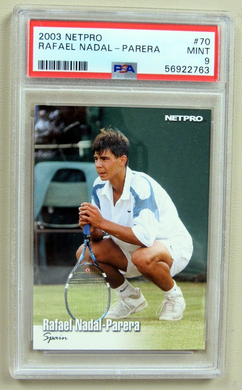 Rafael Nadal Rookie Card PSA 9 2003 NetPro #70 Tennis Card