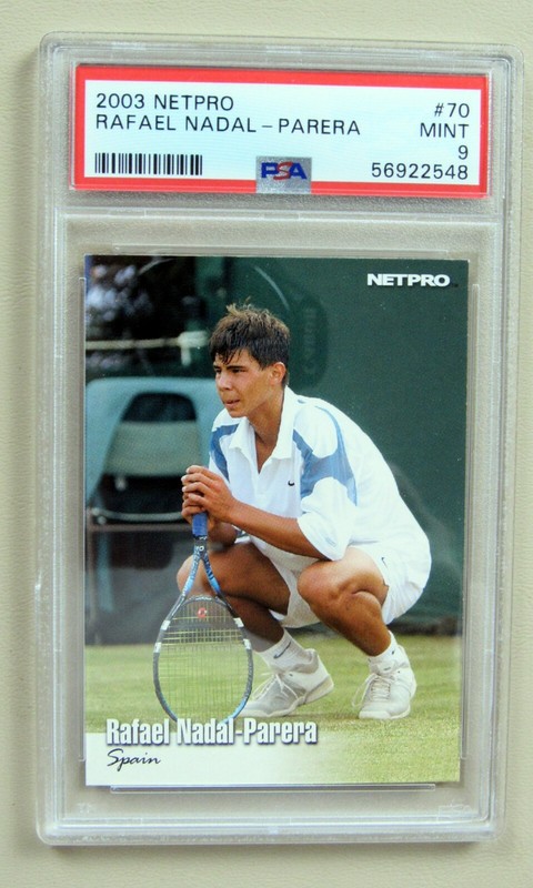 Rafael Nadal Rookie Card PSA 9 2003 NetPro #70 Tennis Card