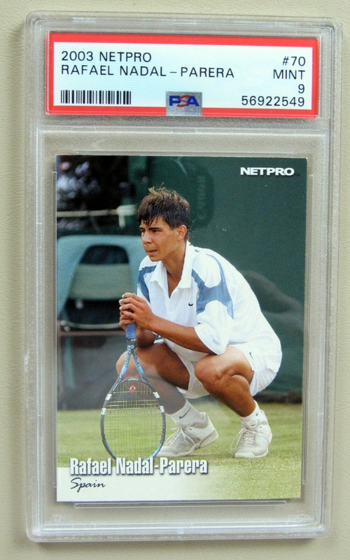 Rafael Nadal Rookie Card PSA 9 2003 NetPro #70 Tennis Card