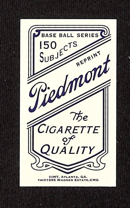 Honus Wagner Piedmont #150 Cigarette Card 1995 T206 Reprint 2ct Card Lot 3501M view 2