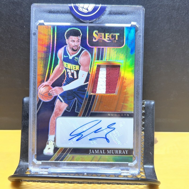 2021-22 PANINI SELECT BASKETBALL #AM-JMY JAMAL MURRAY TIE-DYE PATCH AUTO /25