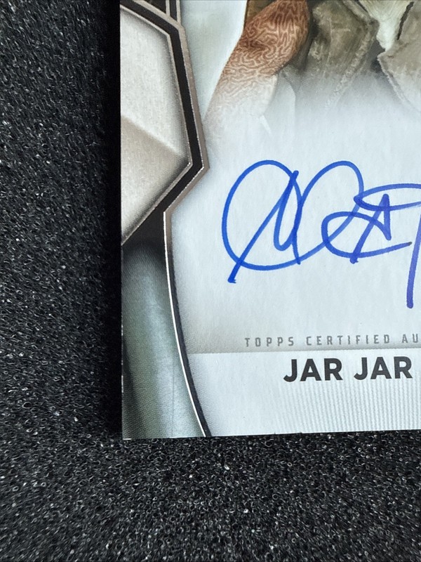 2025 Topps Star Wars Masterwork #A-AB Ahmed Best JAR JAR BINKS On Card Auto view 2