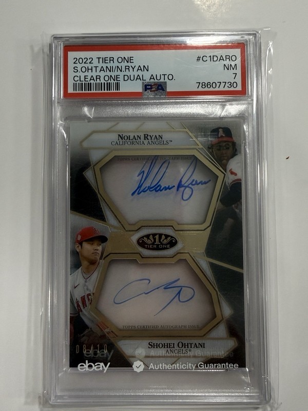 Ohtani Ryan Tier One /10 Clear One PSA Auto #C1DARO CL Estimate is over $7,500