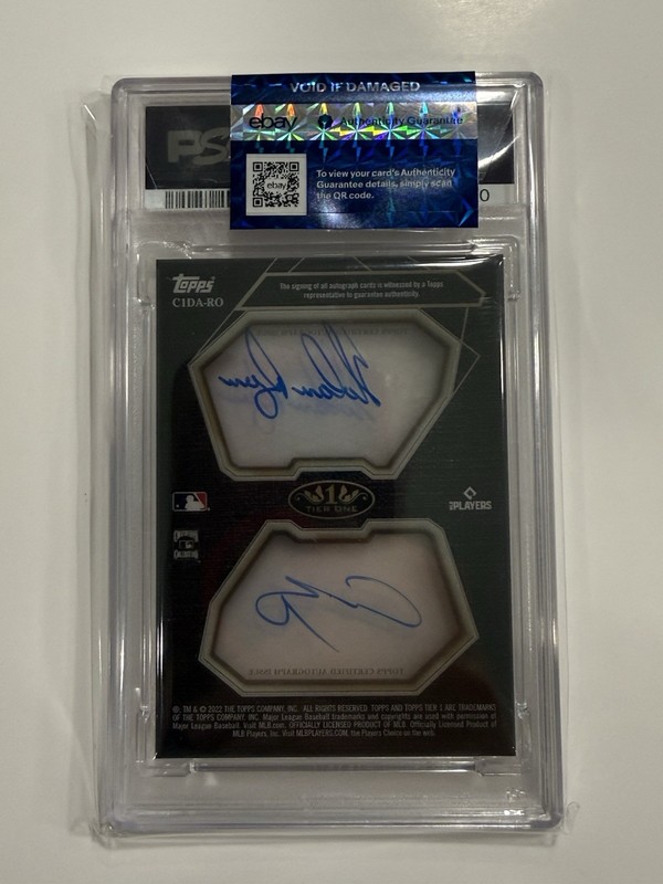 Ohtani Ryan Tier One /10 Clear One PSA Auto #C1DARO CL Estimate is over $7,500 view 2