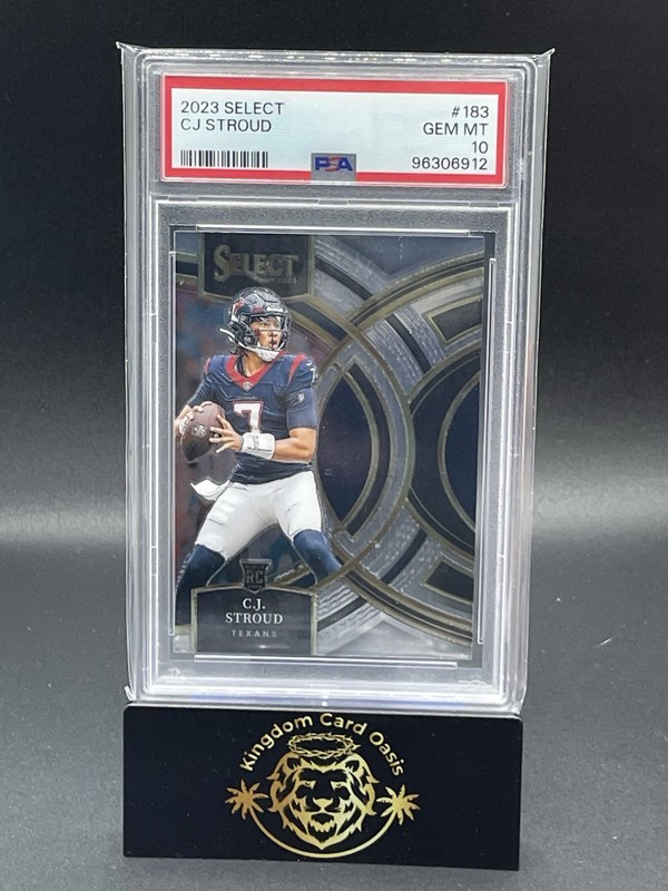 💎2023 PANINI SELECT #289 Rookie (RC) Premier Level CJ STROUD - Texans PSA 10💎