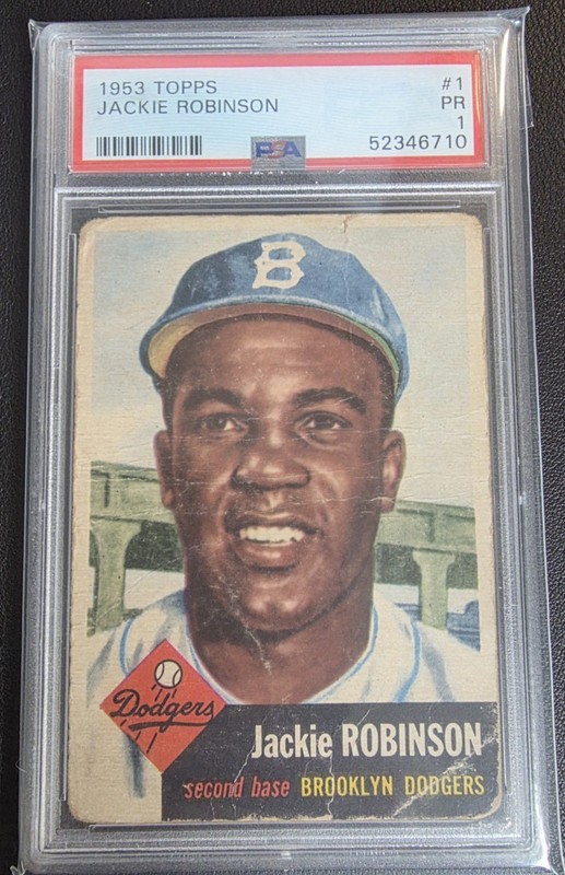 1953 TOPPS JACKIE ROBINSON #1 PSA 1