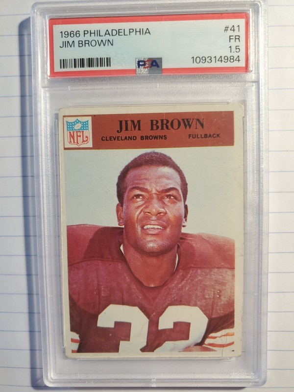 1966 Philadelphia Jim Brown PSA 1.5