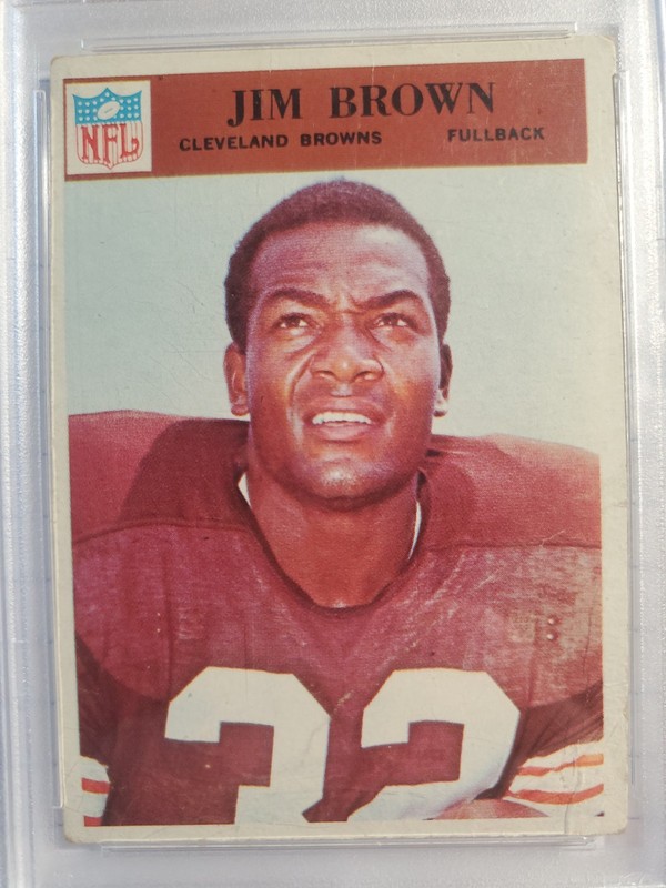 1966 Philadelphia Jim Brown PSA 1.5 view 2